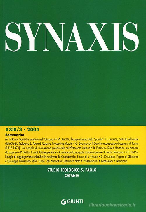 Quaderni di Synaxis vol.3.5 edito da Giunti Editore