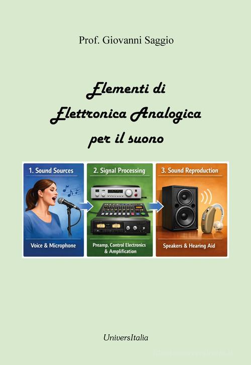 Elementi di elettronica analogica per il suono. Nuova ediz. di Giovanni Saggio edito da Universitalia