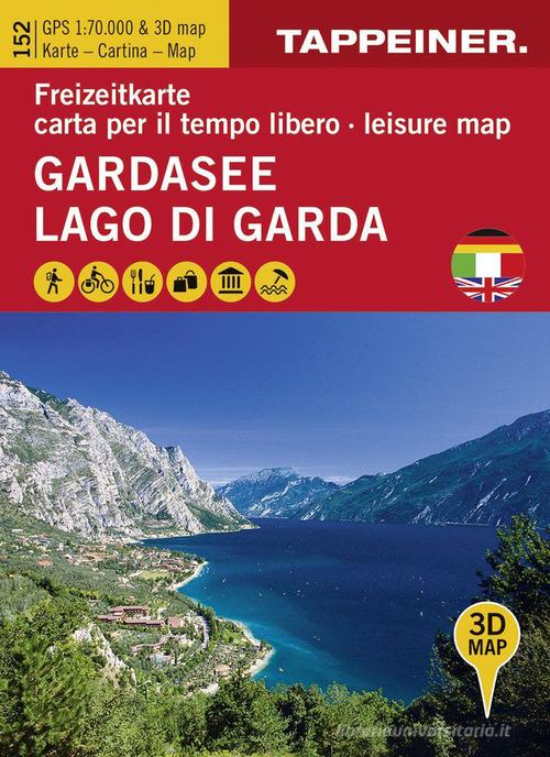 Gardasee. Freizeitkarte-Lago di Garda. Carta per il tempo libero-Lake Garda. Leisure map edito da Tappeiner