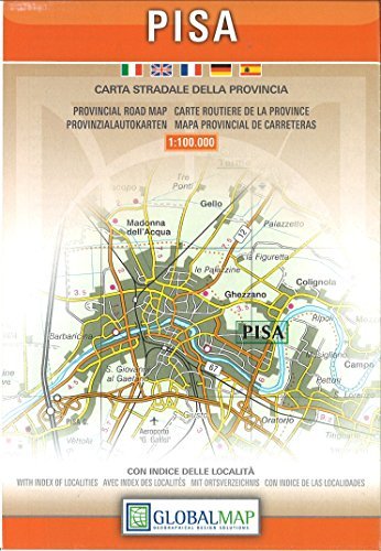 Pisa. Carta stradale della provincia 1:150.000 edito da LAC