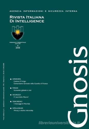 Gnosis. Rivista italiana di Intelligence (2008) vol.4 edito da De Luca Editori d'Arte