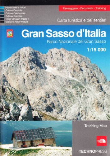 Gran Sasso d'Italia. Parco nazionale del Gran Sasso 1:15.000. Carta turistica dei sentieri edito da Technopress