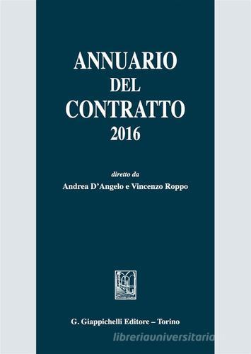 Annuario del contratto 2016 edito da Giappichelli