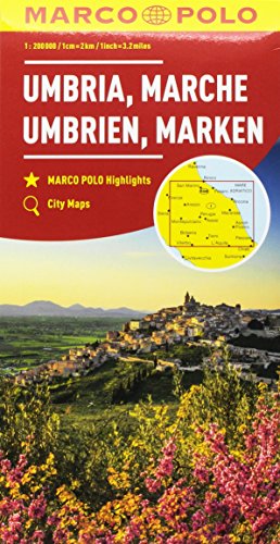 Umbria e Marche 1:200.000 edito da Marco Polo
