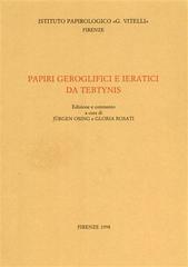 Papiri geroglifici e ieratici da Tebtynis edito da Ist. Papirologico G. Vitelli
