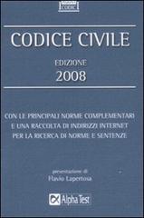 Codice civile 2008 edito da Alpha Test