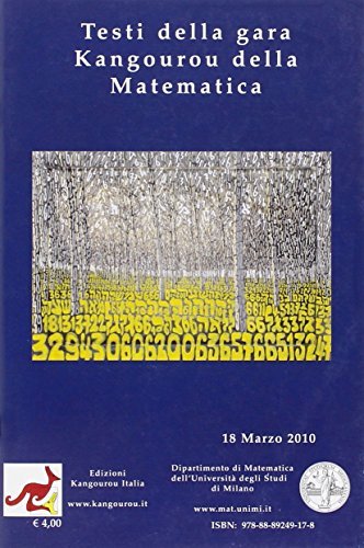 Testi della gara Kangourou della matematica edito da Kangourou Italia