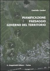 Pianificazione, paesaggio, governo del territorio di Gabriella Cundari edito da Giappichelli