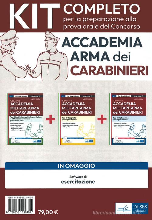 Kit completo per prova orale Concorso Accademia Arma Carabinieri. Con software di simulazione edito da Edises professioni & concorsi