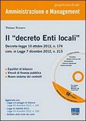 Il «decreto Enti locali». Con CD-ROM di Tiziano Tessaro edito da Maggioli Editore