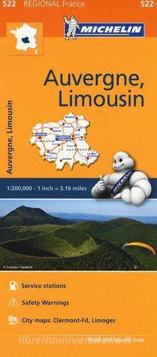 Auvergne, Limousin 1:200.000 edito da Michelin Italiana