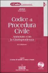 Codice di procedura civile. Annotato con la giurispudenza. Con CD-ROM edito da Edizioni Giuridiche Simone