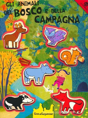 Gli animali del bosco e della campagna. Giocasagomine. Ediz. illustrata. Con gadget di Gabriele Clima, Francesca Crovara edito da La Coccinella