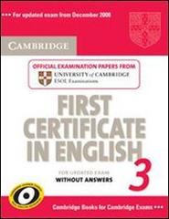 Cambridge first certificate in English for updated exam. Student's book. Per le Scuole superiori vol.3 edito da Cambridge University Press