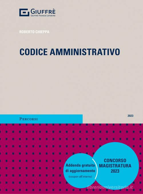 Codice amministrativo di Roberto Chieppa edito da Giuffrè