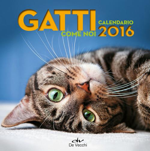 Gatti come noi. Calendario 2016 edito da De Vecchi