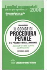 Il codice di procedura penale e il processo penale minorile edito da La Tribuna