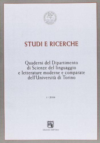 Studi e ricerche (2006) vol.1 edito da Edizioni dell'Orso
