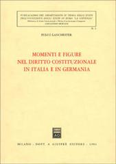 Momenti e figure nel diritto costituzionale in Italia e in Germania di Fulco Lanchester edito da Giuffrè