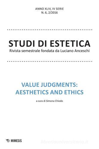 Studi di estetica (2016) vol.2 edito da Mimesis
