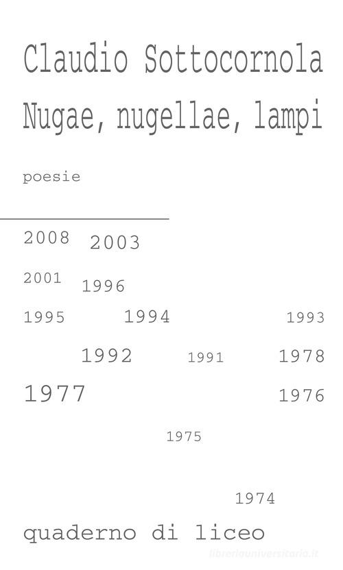 Nugae, nugellae, lampi. Quaderno di liceo di Claudio Sottocornola edito da Velar