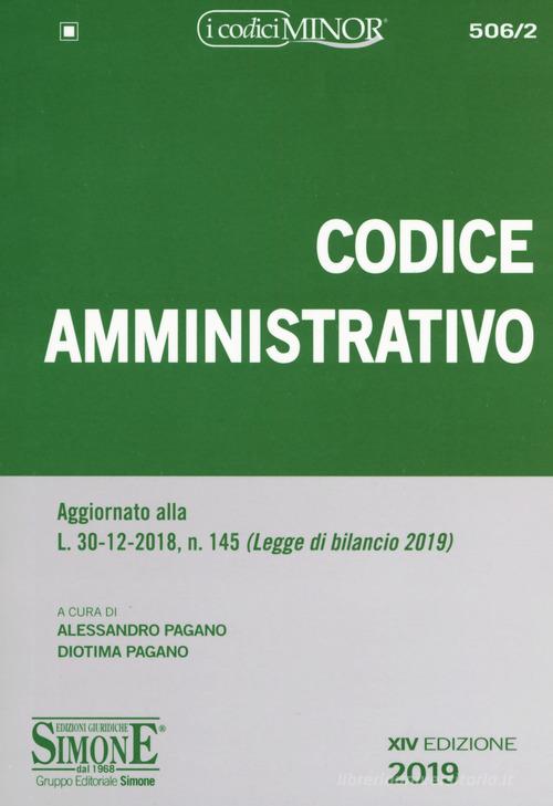 Codice amministrativo edito da Edizioni Giuridiche Simone