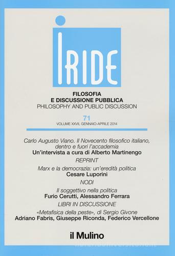 Iride (2014) vol.1 edito da Il Mulino