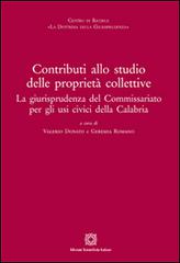 Contributi allo studio delle proprietà collettive edito da Edizioni Scientifiche Italiane