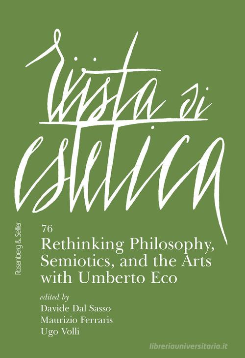 Rivista di estetica vol. 76 edito da Rosenberg & Sellier