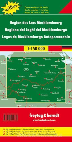 Mecklenburgische Seenplatte 1:150.000 edito da Freytag & Berndt