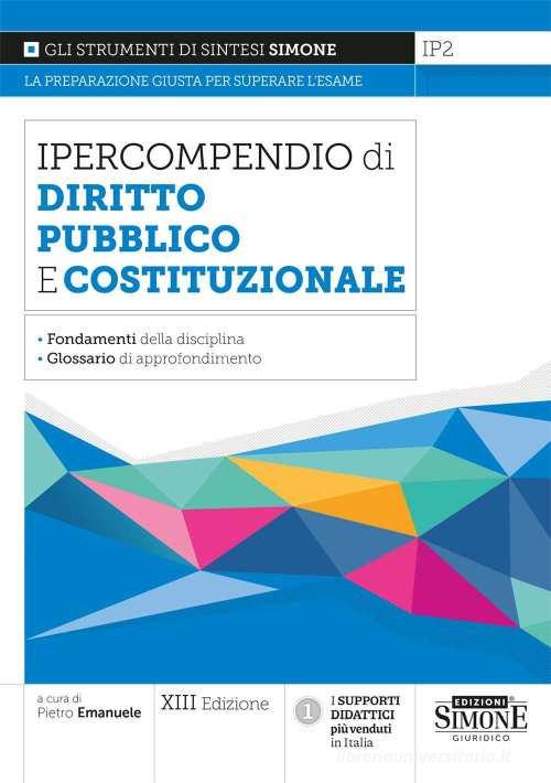 Ipercompendio diritto pubblico e costituzionale edito da Edizioni Giuridiche Simone