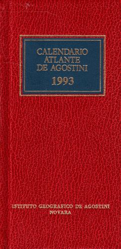 Calendario atlante De Agostini 1993 edito da De Agostini