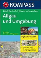 Carta digitale n. 4003. Germania. Allgäu-Oberschwaben. 3 DVD-ROM digital map edito da Kompass