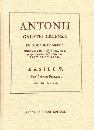 Liber de situ Japygiae (rist. anast. 1558) di Antonio Galateo edito da Forni