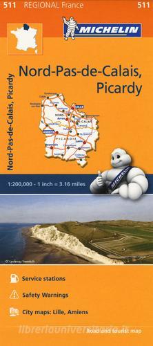 Nord, Pas-de-Calais, Picardy-Nord, Pas-de-Calais, Picardie 1:200.000 edito da Michelin Italiana