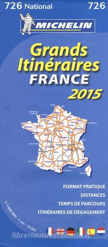 France. Grands itinéraires-France route planning. 2015 1:1.000.000 edito da Michelin Italiana