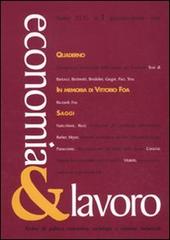 Economia & lavoro (2011) vol.1 edito da Carocci