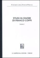 Scritti in onore di Franco Coppi edito da Giappichelli