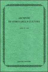 Archivio di storia della cultura (1997). Con indice edito da Liguori