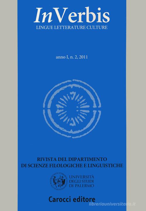 Inverbis. Lingue letterature culture (2011) vol.2 edito da Carocci