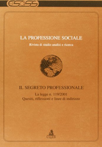 La professione sociale (2002) vol.1 edito da CLUEB