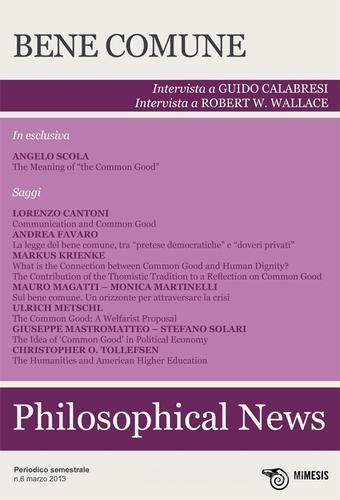 Philosophical news (2013) vol.6 edito da Mimesis
