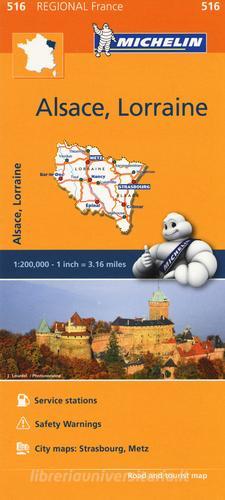 Alsace, Lorraine 1:200.000 edito da Michelin Italiana
