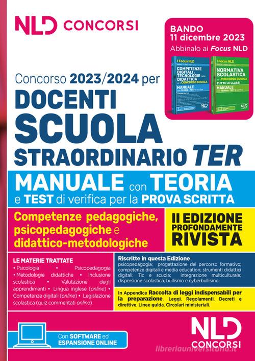 Manuali Concorso straordinario TER 2023 - Edizioni Simone