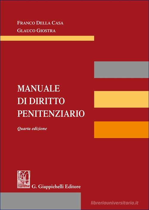 Manuale di diritto penitenziario edito da Giappichelli