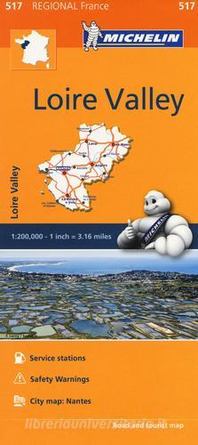 Loire Valley-Pays de la Loire 1:200.000 edito da Michelin Italiana