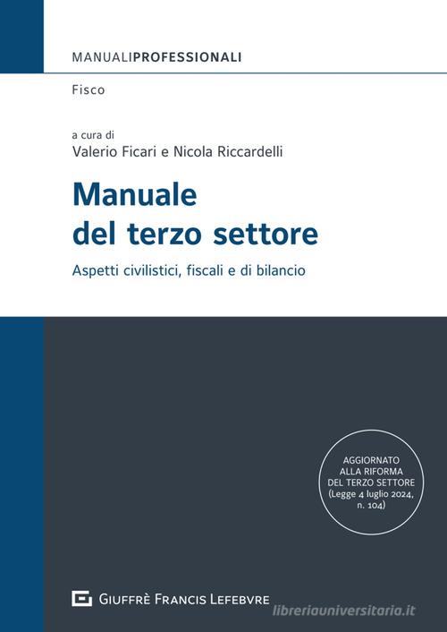 Manuale del terzo settore edito da Giuffrè
