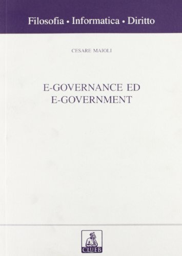 E-governance ed e-government di Cesare Maioli edito da CLUEB