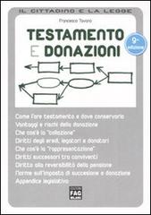 Testamento e donazioni di Francesco Tavano edito da FAG