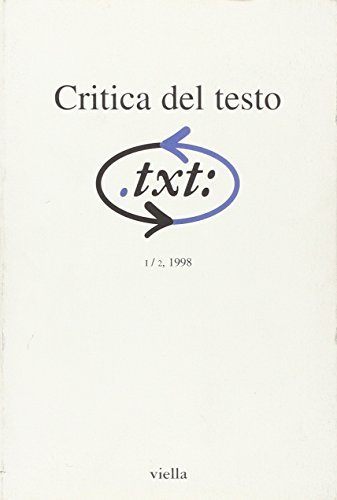 Critica del testo vol.1.2 edito da Viella